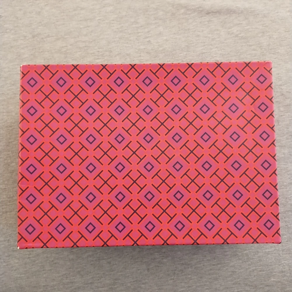 Tory Burch Shoe Box With Bold Geometric Design - Empty